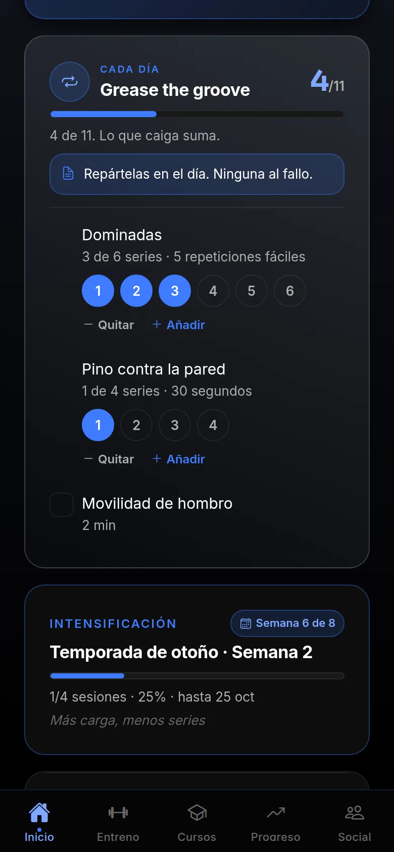Rutina diaria en CALICO